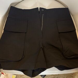 Lululemon Hi Rise Black Cargo Shorts